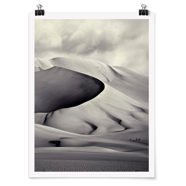 Póster blanco y negro In The South Of The Sahara