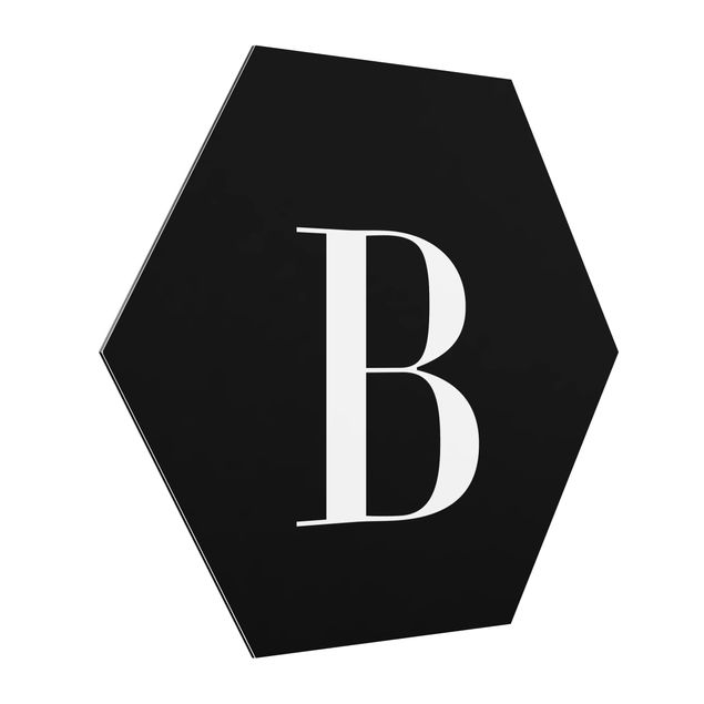 Cuadros decorativos modernos Letter Serif Black B