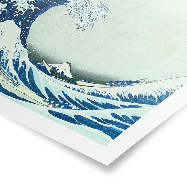 Cuadros de playa y mar Katsushika Hokusai - The Great Wave At Kanagawa