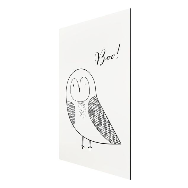 Cuadros modernos y elegantes Owl Boo Drawing
