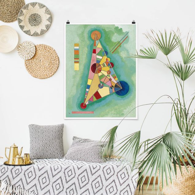 Láminas cuadros famosos Wassily Kandinsky - Variegation in the Triangle