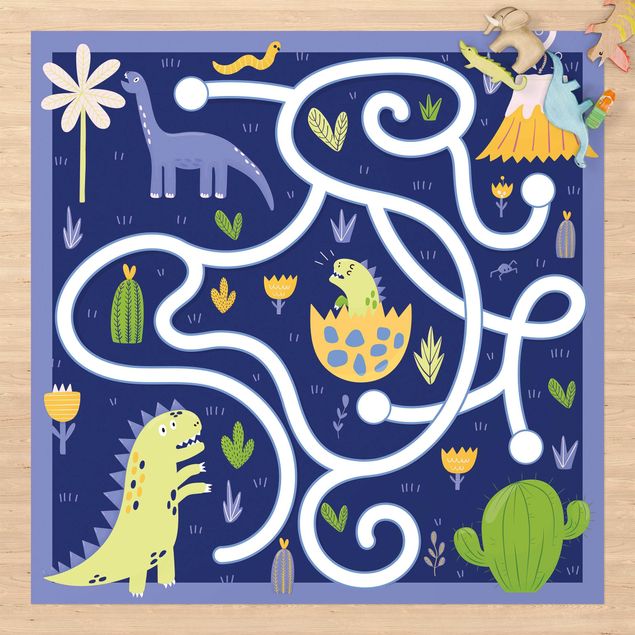 Alfombras para exterior Playoom Mat Dinosaurs - Dino Mom Looking For Her Baby