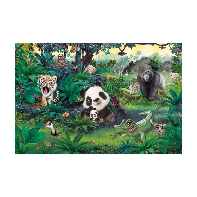 Alfombras de colores Animal Club International - Jungle With Animals
