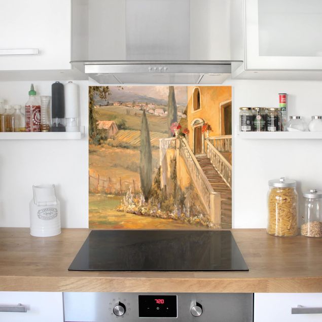 panel-antisalpicaduras-cocina Italian Countryside - Porch