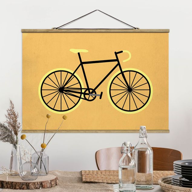 Decoración cocina Bicycle In Yellow