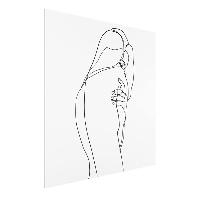 Estilos artísticos Line Art Nude Shoulder Black And White