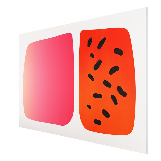 Cuadros abstractos Abstract Shapes - Melon And Pink