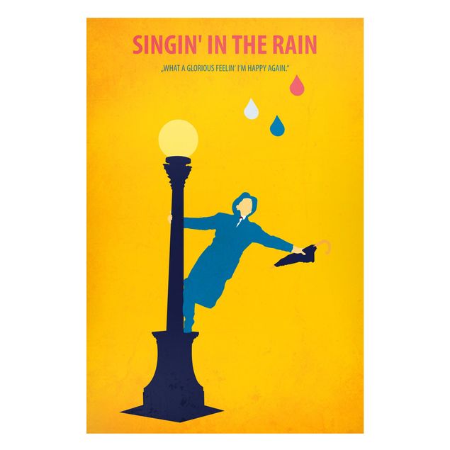 Láminas de cuadros famosos Film Poster Singing In The Rain