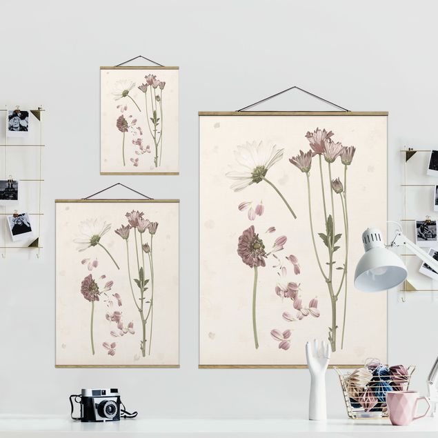 Cuadro de tela Herbarium In Pink II