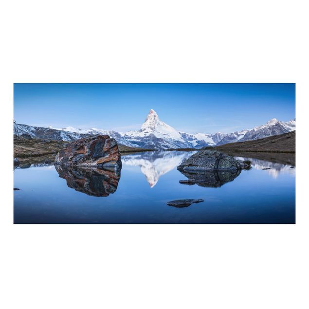 Cuadros de Suiza Stellisee Lake In Front Of The Matterhorn