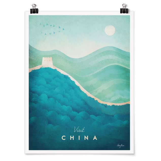 Póster cuadros famosos Travel Poster - China
