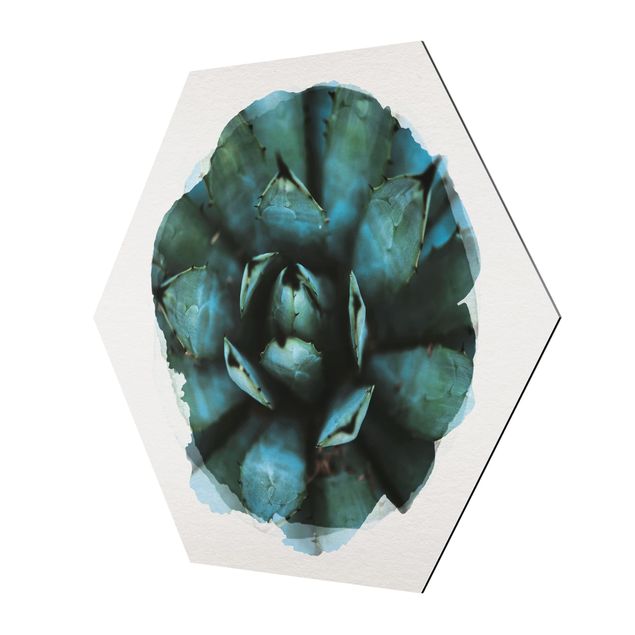 Cuadros modernos Water Colours - Blue Agave