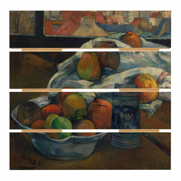 Estilos artísticos Paul Gauguin - Fruit Bowl and Pitcher in front of a Window