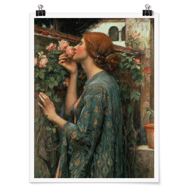 Póster cuadros famosos John William Waterhouse - The Soul Of The Rose