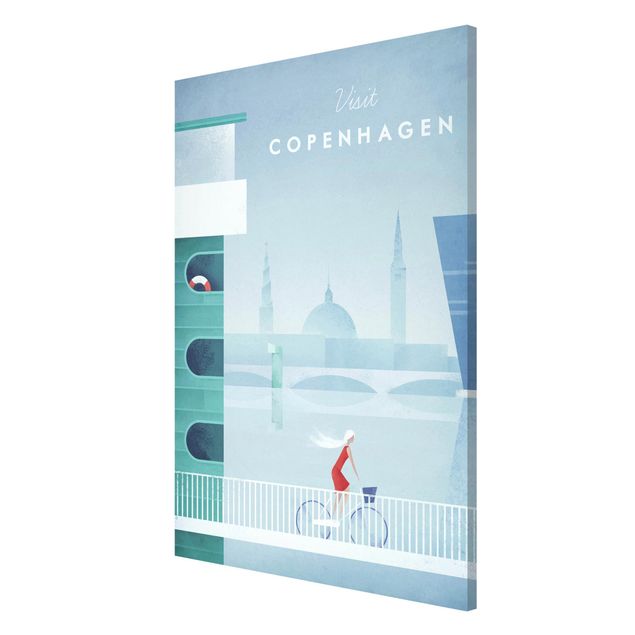 Láminas de cuadros famosos Travel Poster - Copenhagen