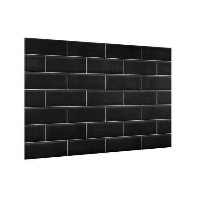 Panel antisalpicaduras cocina efecto piedra Ceramic Tiles Black