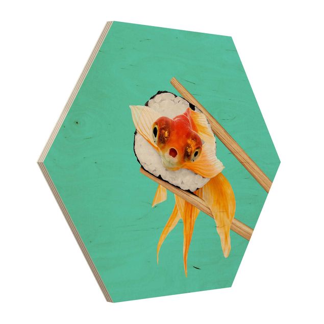 Cuadros modernos Sushi With Goldfish