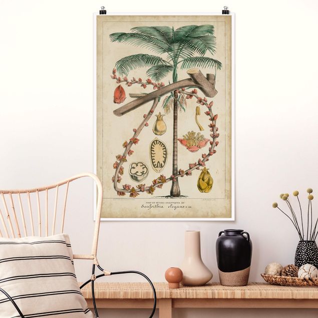 Decoración cocina Vintage Board Exotic Palms II