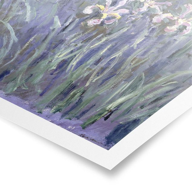 Lámina de flores Claude Monet - Iris
