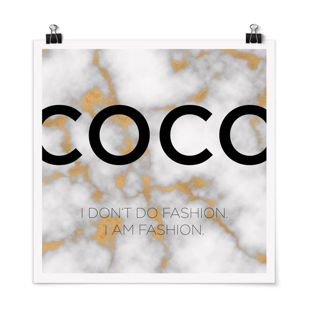 Cuadros frases Coco - I Dont Do Fashion