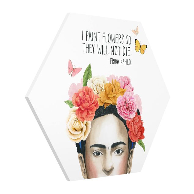 Cuadros de retratos Frida's Thoughts - Flowers