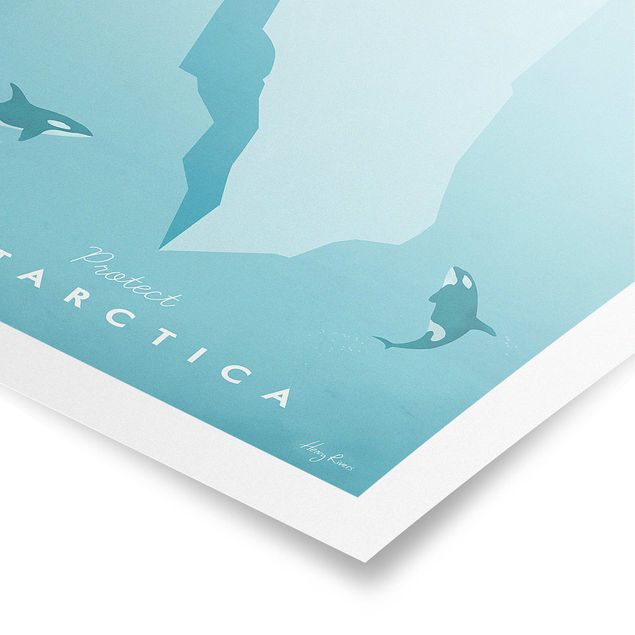 Cuadros con mar Travel Poster - Antarctica