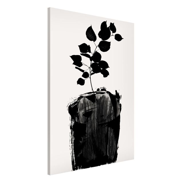 Decoración cocina Graphical Plant World - Black Leaves