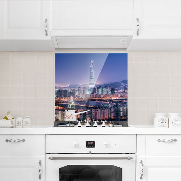 panel-antisalpicaduras-cocina Lotte World Tower At Night