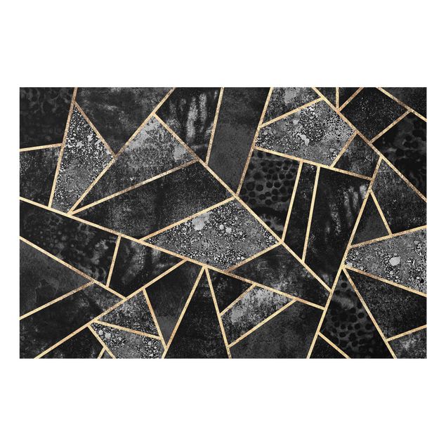 panel-antisalpicaduras-cocina Gray Triangles Gold