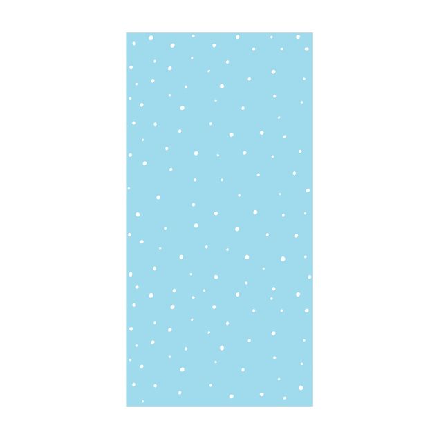 Alfombras azules Drawn Little Dots On Pastel Blue