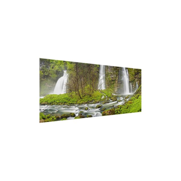 Cuadros de cristal paisajes Waterfalls Cascade De Flumen
