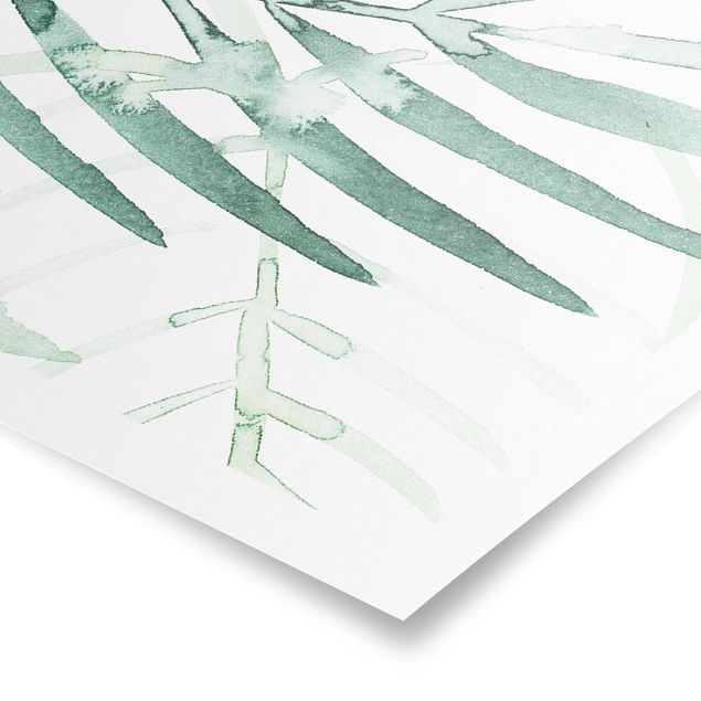 Cuadro verde Palm Fronds In Watercolour I