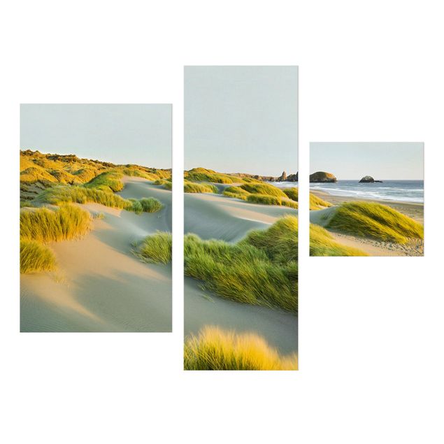 Cuadros montañas Dunes And Grasses At The Sea