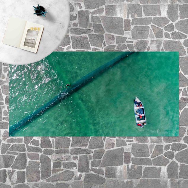 Afombra para balcón Aerial Image -  Fishermen