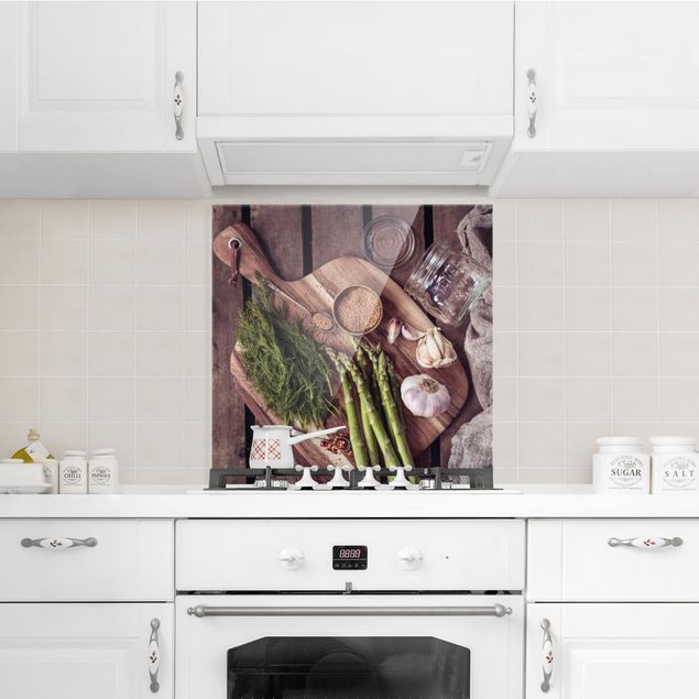 panel-antisalpicaduras-cocina Asparagus Rustic