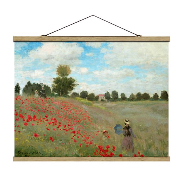 Láminas cuadros famosos Claude Monet - Poppy Field Near Argenteuil