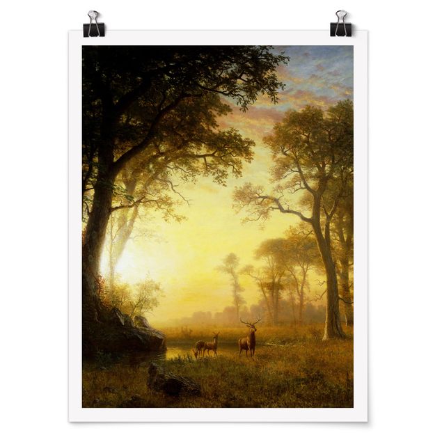 Estilos artísticos Albert Bierstadt - Light in the Forest
