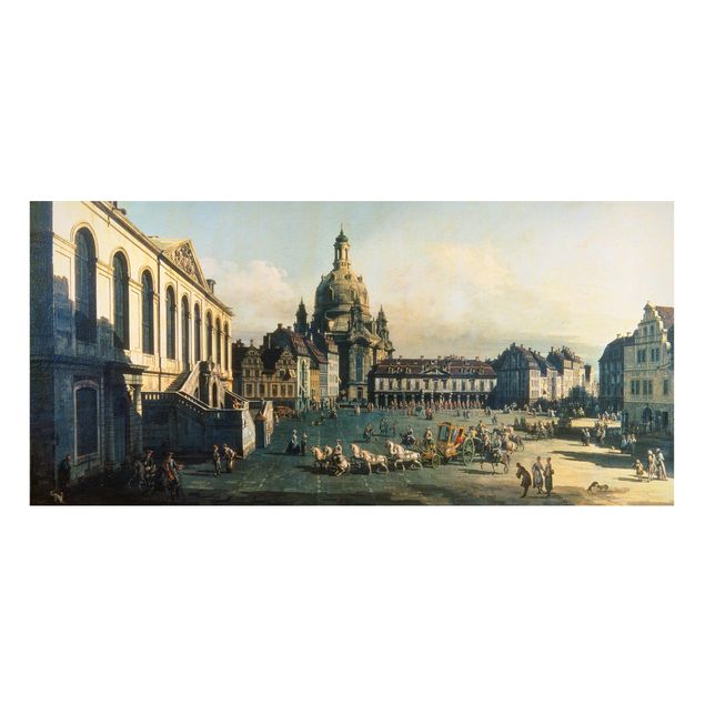 Cuadros de Expresionismo Bernardo Bellotto - New Market Square In Dresden From The Jüdenhof