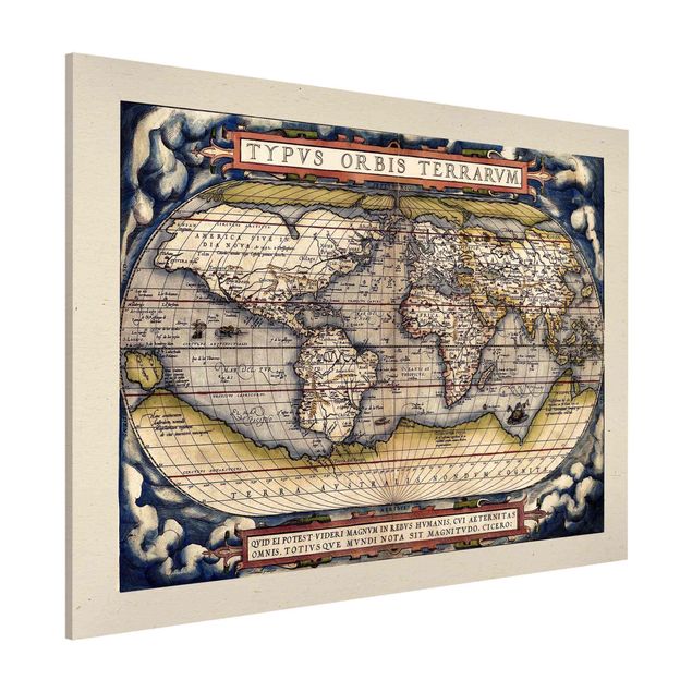 Decoración en la cocina Historic World Map Typus Orbis Terrarum