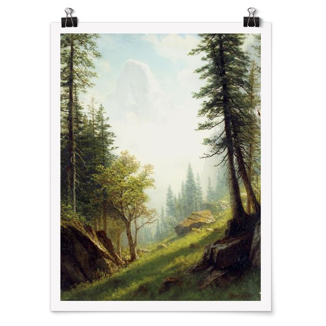 Estilos artísticos Albert Bierstadt - Among the Bernese Alps
