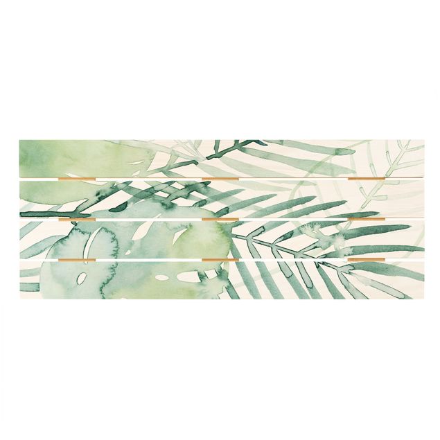 Cuadros en madera Palm Fronds In Watercolour I