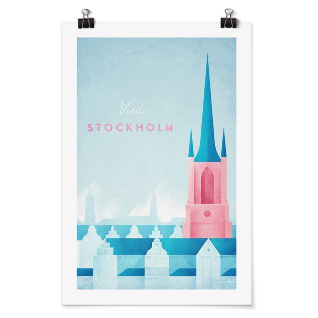 Póster cuadros famosos Travel Poster - Stockholm