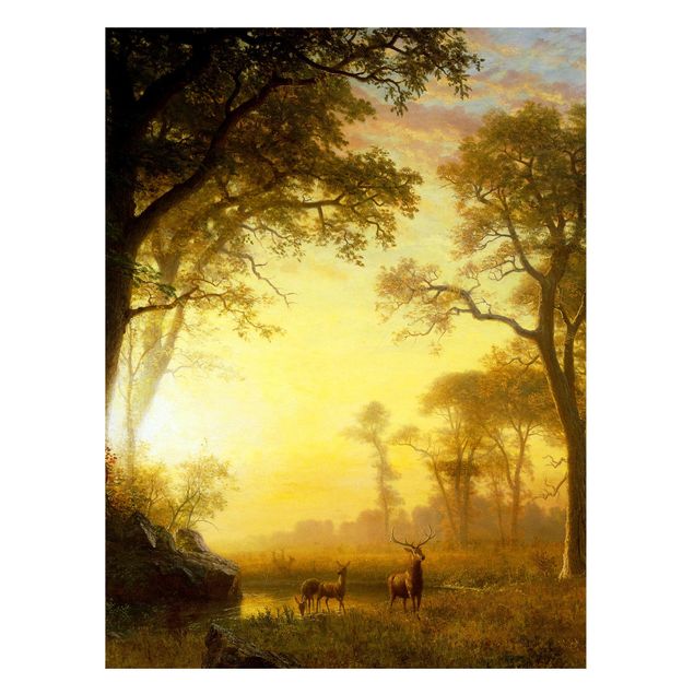 Estilo artístico Romanticismo Albert Bierstadt - Light in the Forest