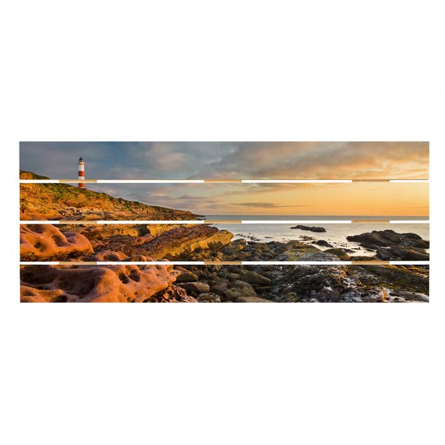 Cuadros Mirau Tarbat Ness Ocean & Lighthouse At Sunset