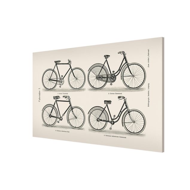 Cuadros decorativos vintage Vintage Poster Bicycles