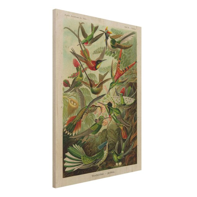 Decoración cocina Vintage Board Hummingbirds