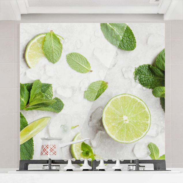 Decoración de cocinas Lime Mint On Ice