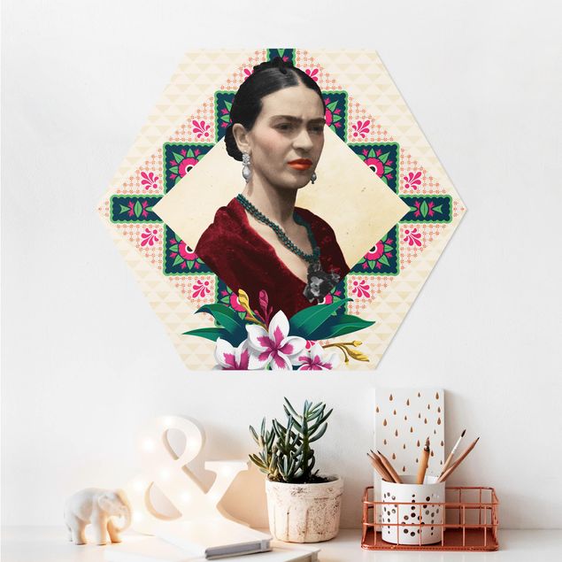 Decoración en la cocina Frida Kahlo - Flowers And Geometry