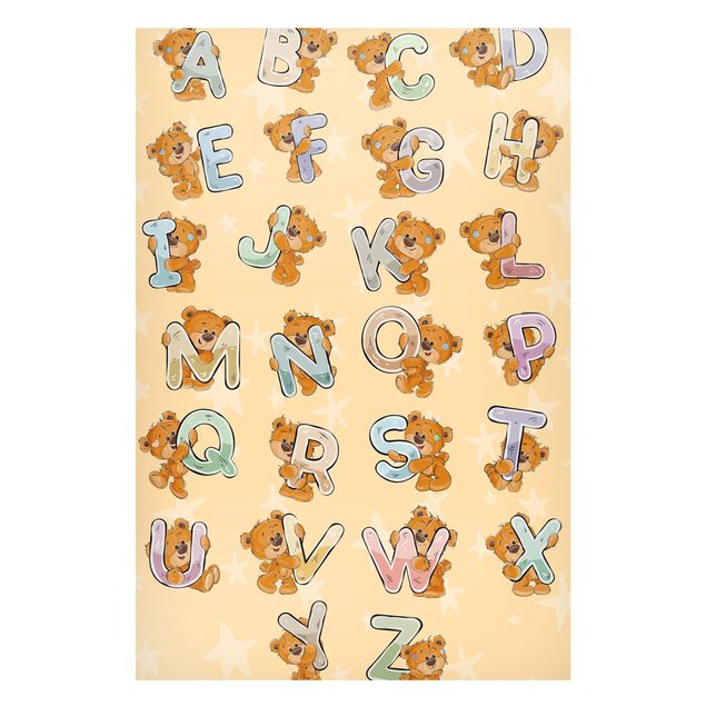 Decoración habitación infantil I Am Learning The Alphabet with Teddy From A To Z