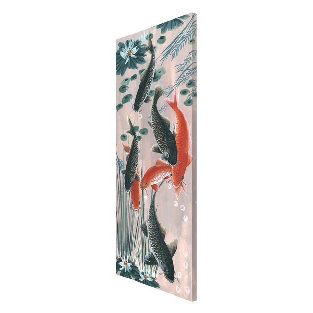 Tableros magnéticos flores Asian Painting Koi In Pond II